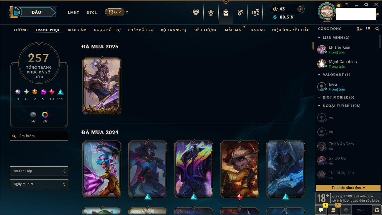 Acc #317995 - Full Chữ Ký T1 2025